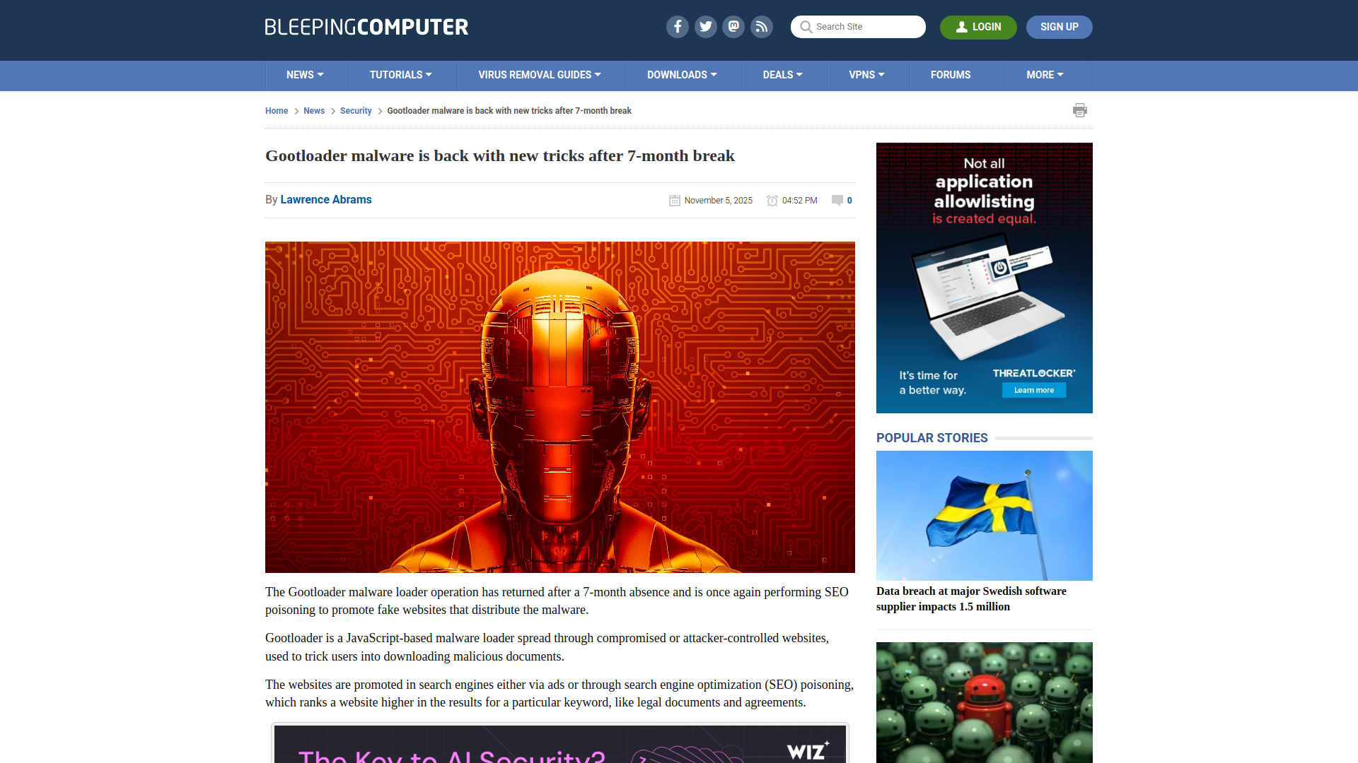 Gootloader malware is back with new tricks after 7-month break