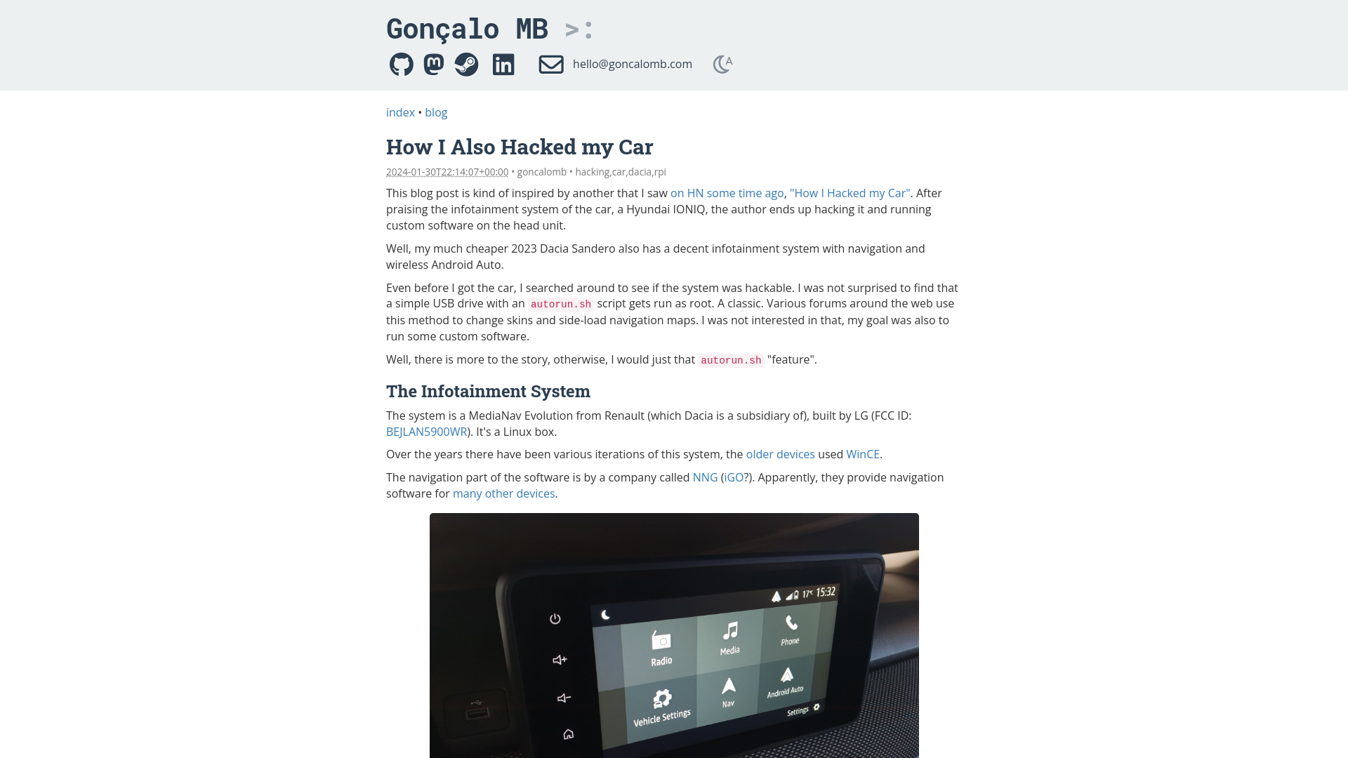 Blog - How I Also Hacked my Car