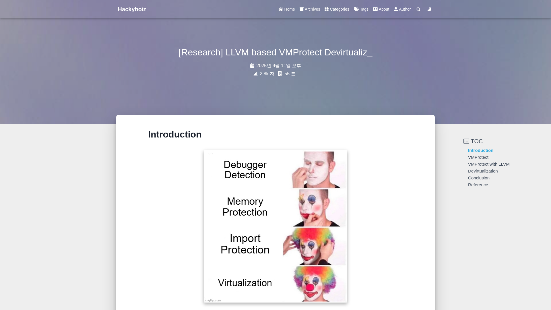 [Research] LLVM based VMProtect Devirtualization: Part 1 (EN) - hackyboiz