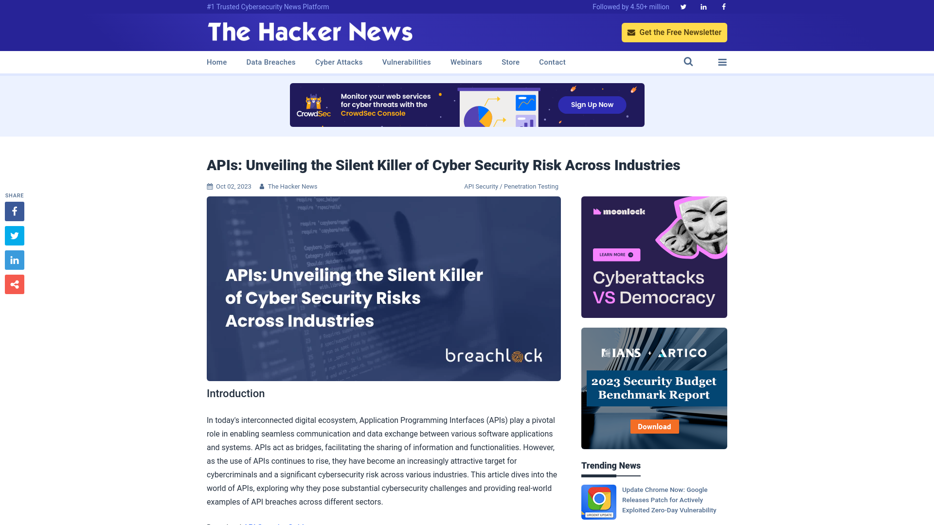 APIs: Unveiling the Silent Killer of Cyber Security Risk Across Industries