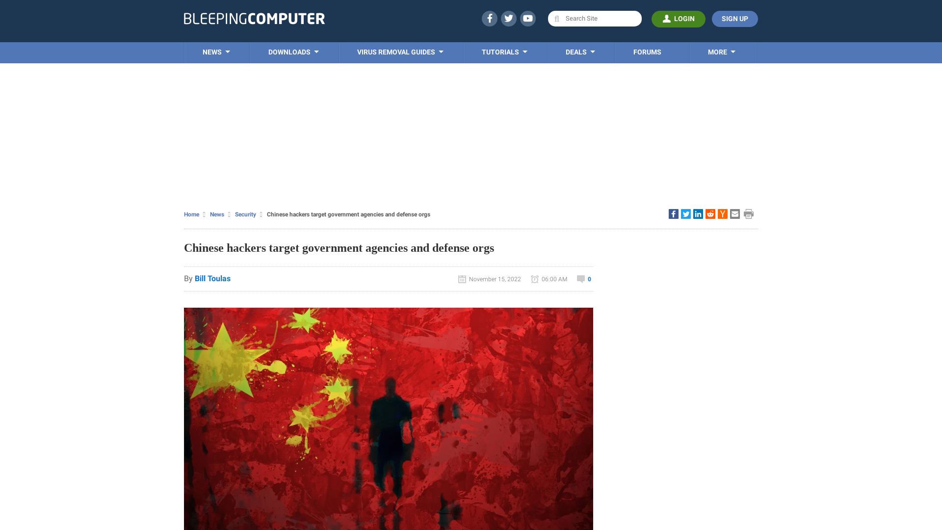 Chinese hackers target government agencies and defense orgs