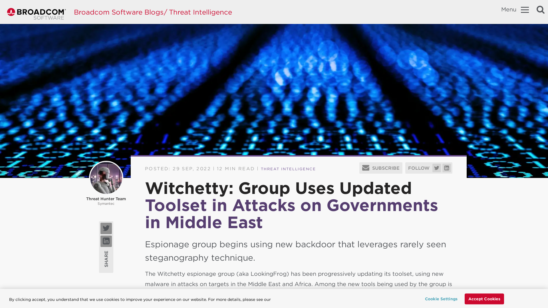Witchetty: Group Uses Updated Toolset in Attacks on Governments in Middle East | Broadcom Software Blogs