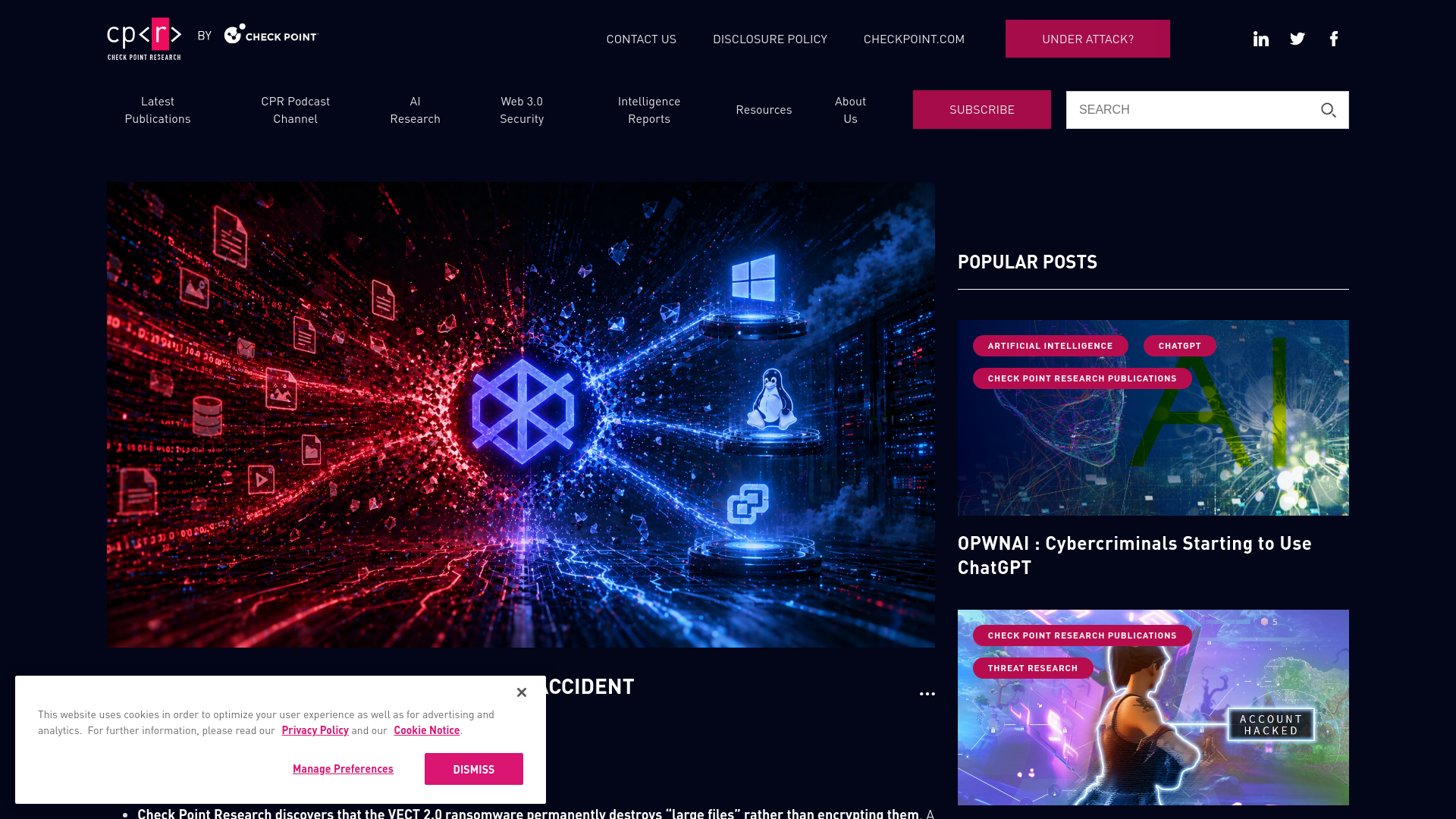 VECT: Ransomware by design, Wiper by accident - Check Point Research