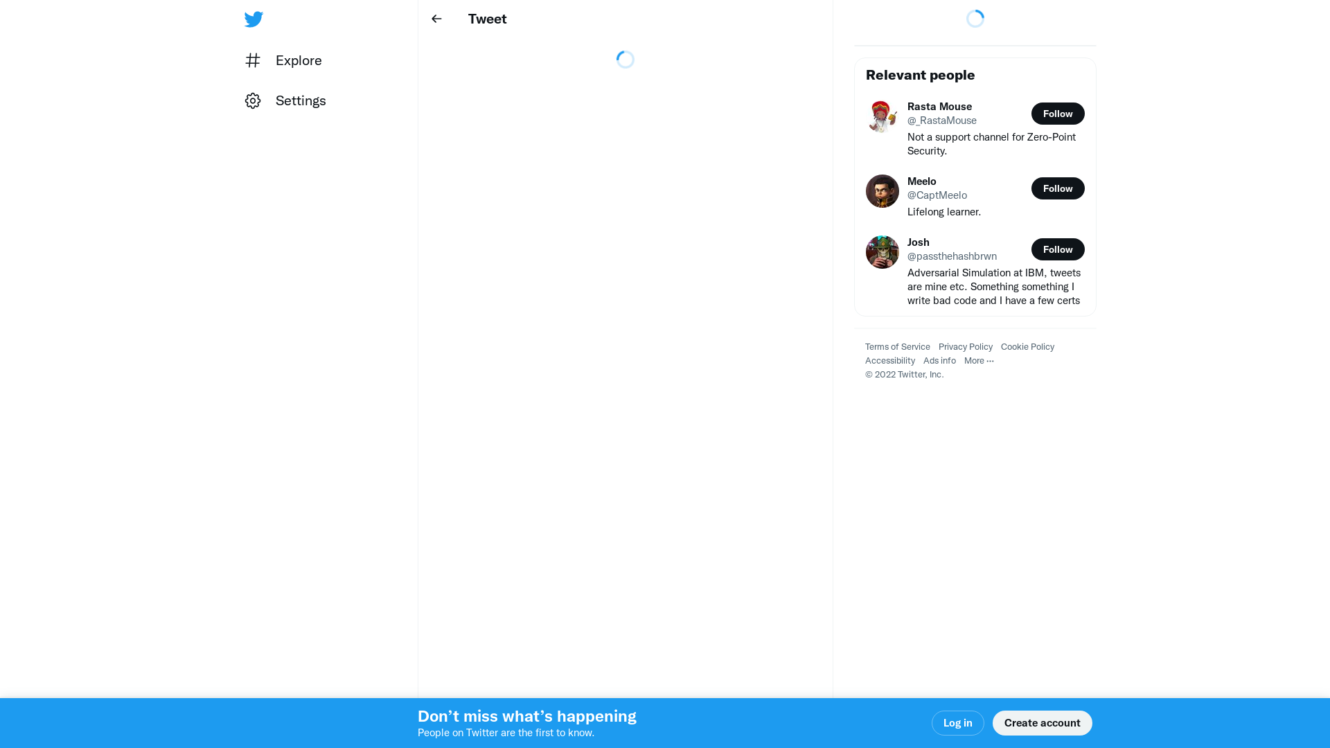 Rasta Mouse on Twitter: "BlockDLLs and PPID Spoof working with @CaptMeelo's NtCreateUserProcess code. Thanks @passthehashbrwn for the tips. https://t.co/dxYbh9WPsf" / Twitter