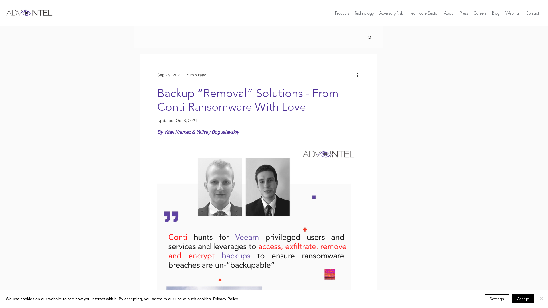 Backup “Removal” Solutions - From Conti Ransomware With Love