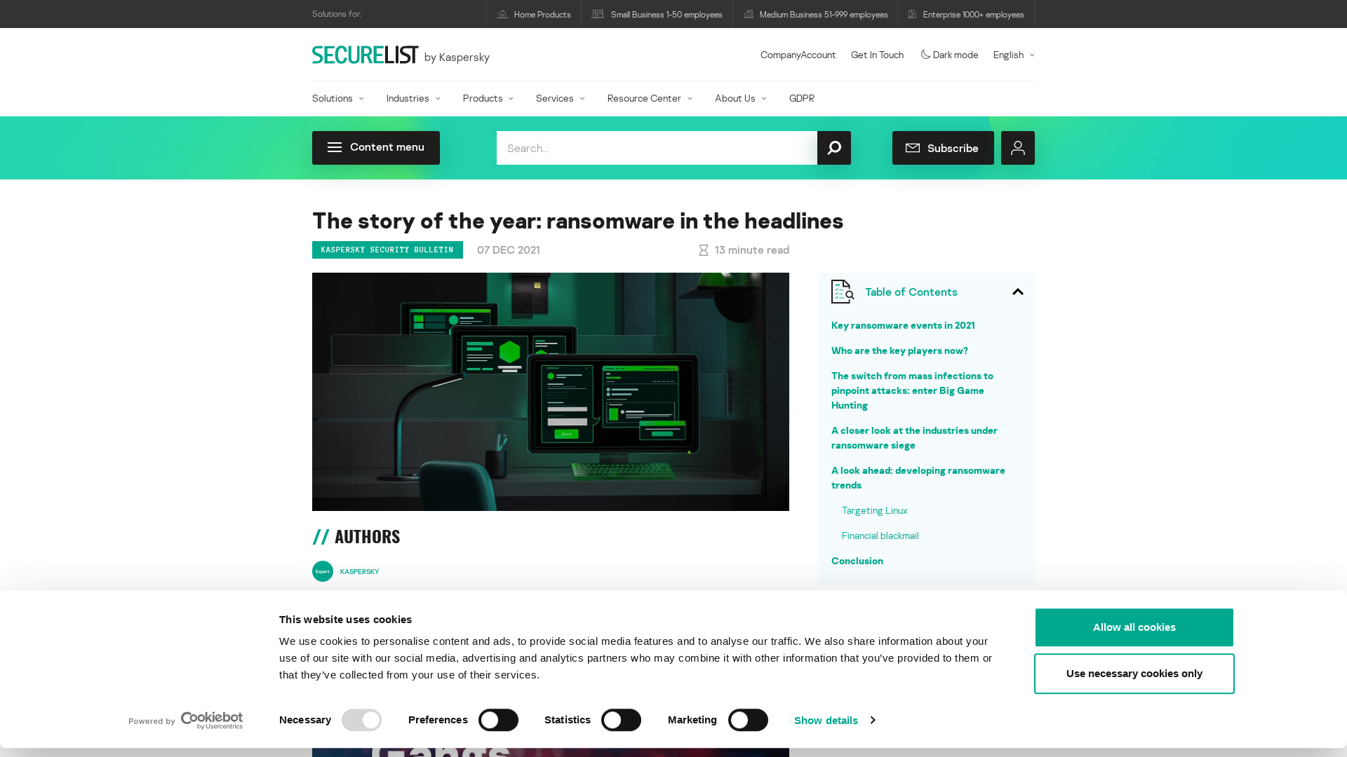 The story of the year: ransomware in the headlines | Securelist