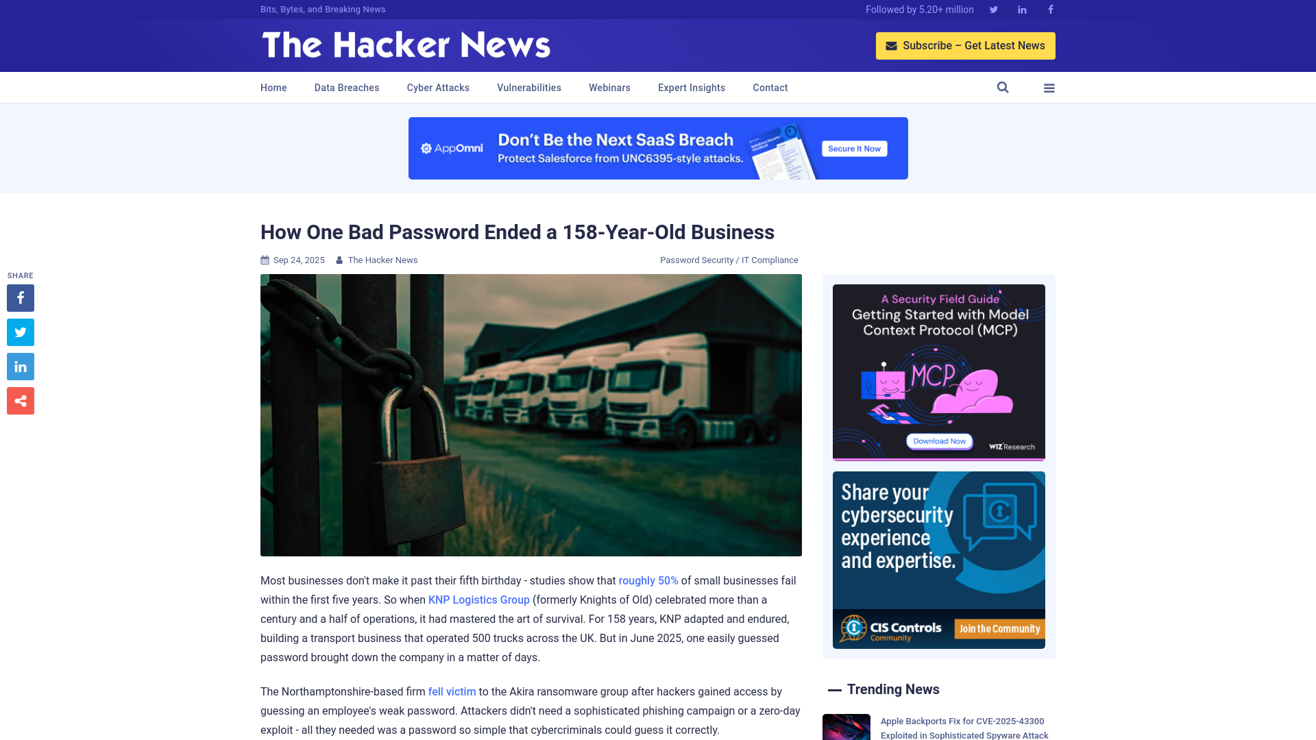 How One Bad Password Ended a 158-Year-Old Business