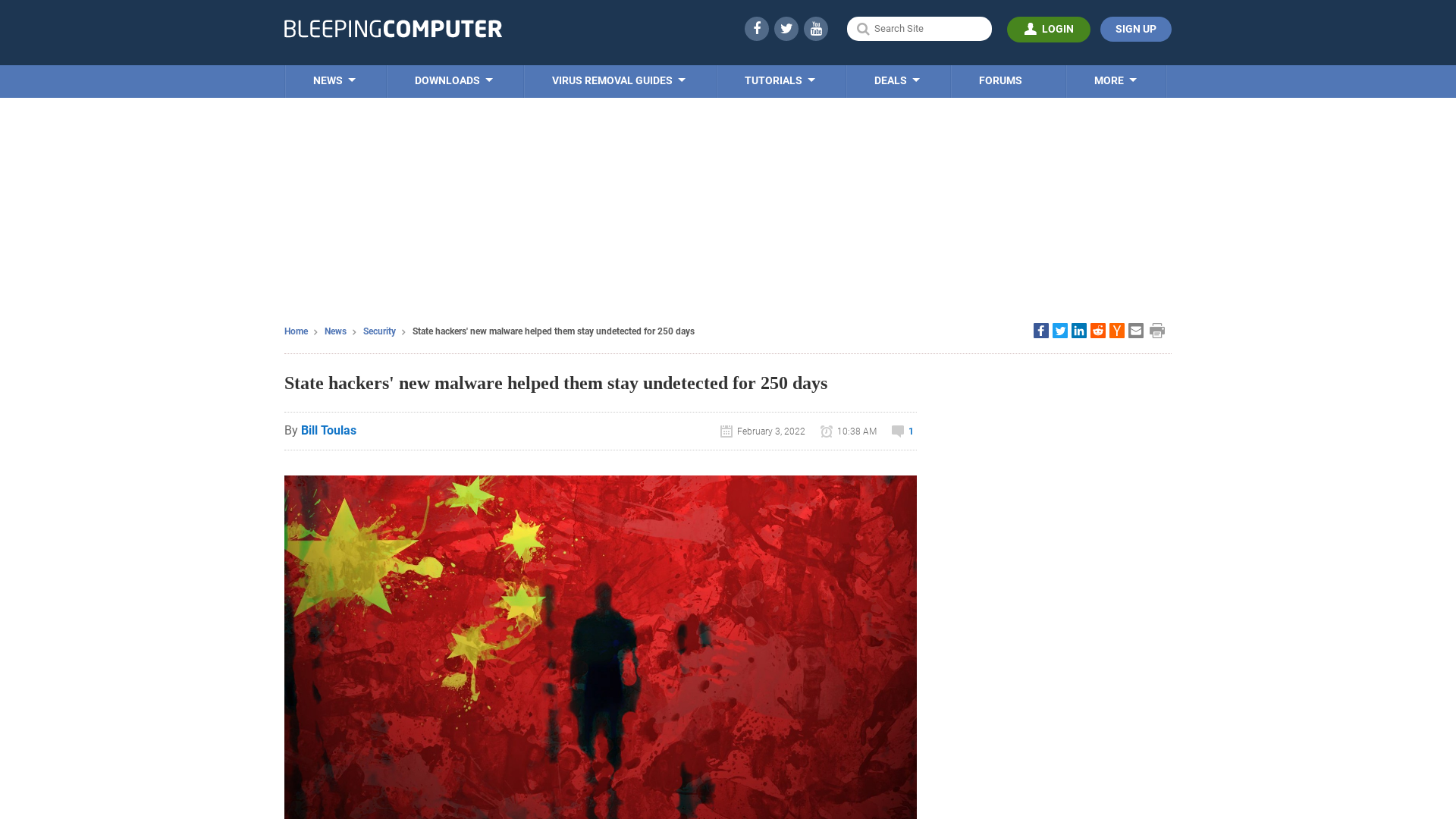 State hackers' new malware helped them stay undetected for 250 days