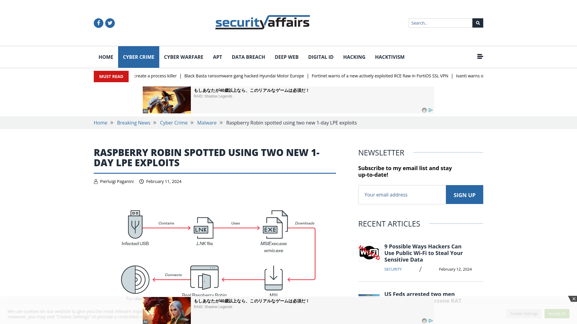 Raspberry Robin spotted using two new 1-day LPE exploits