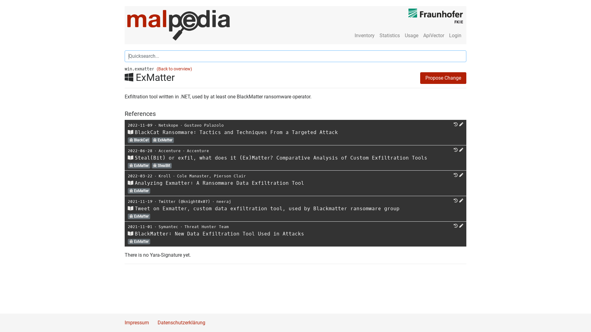 ExMatter (Malware Family)