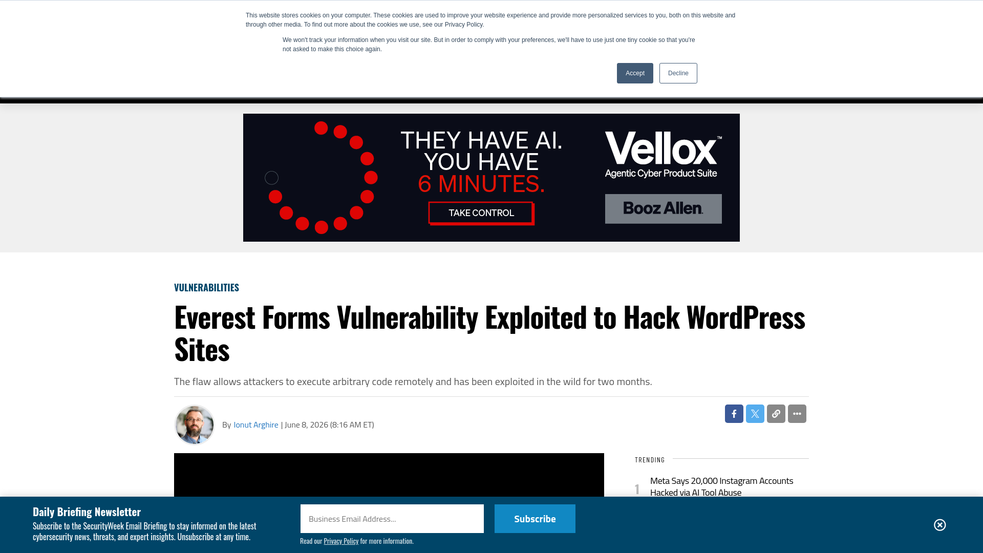 Everest Forms Vulnerability Exploited to Hack WordPress Sites - SecurityWeek