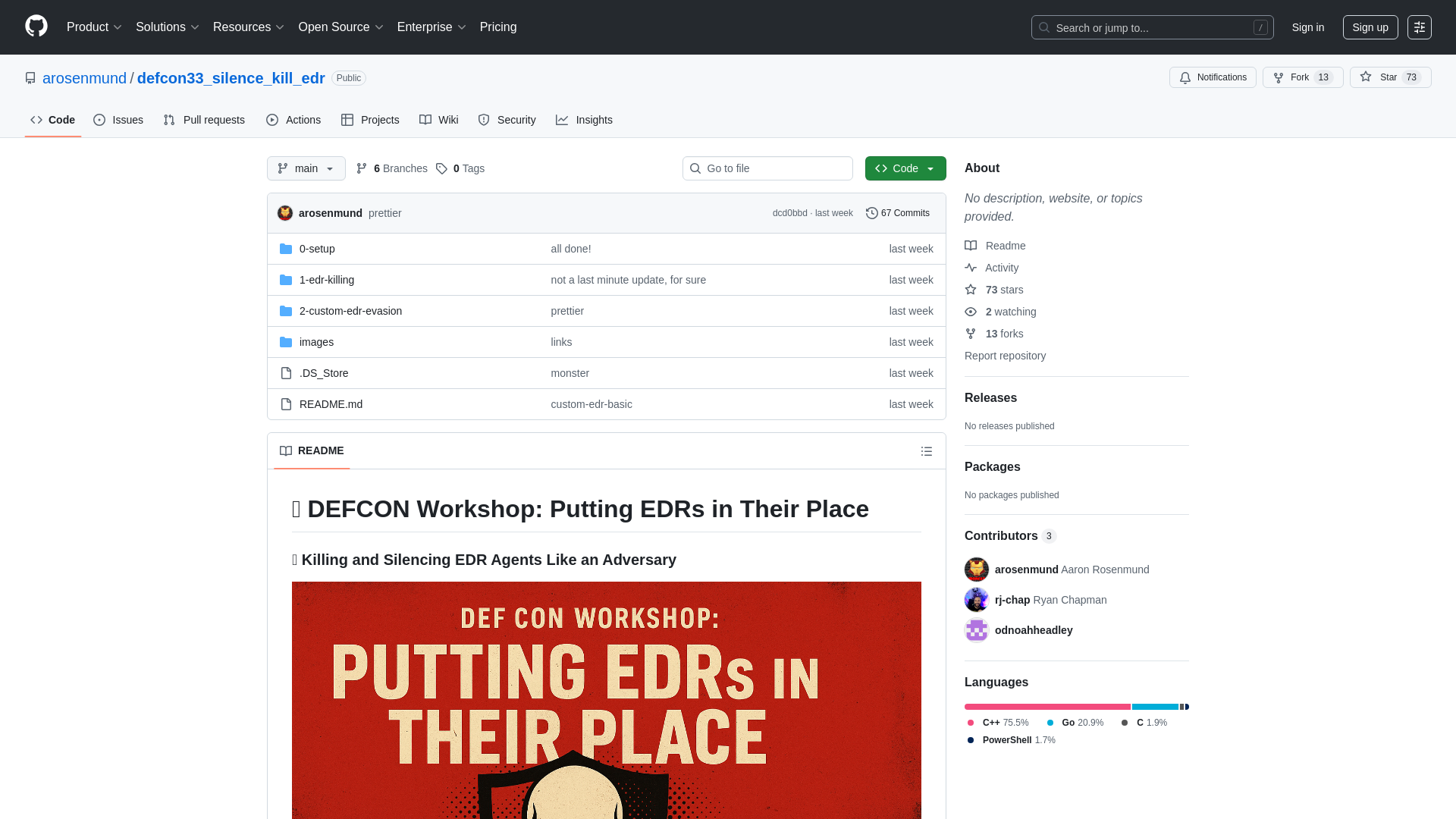 GitHub - arosenmund/defcon33_silence_kill_edr