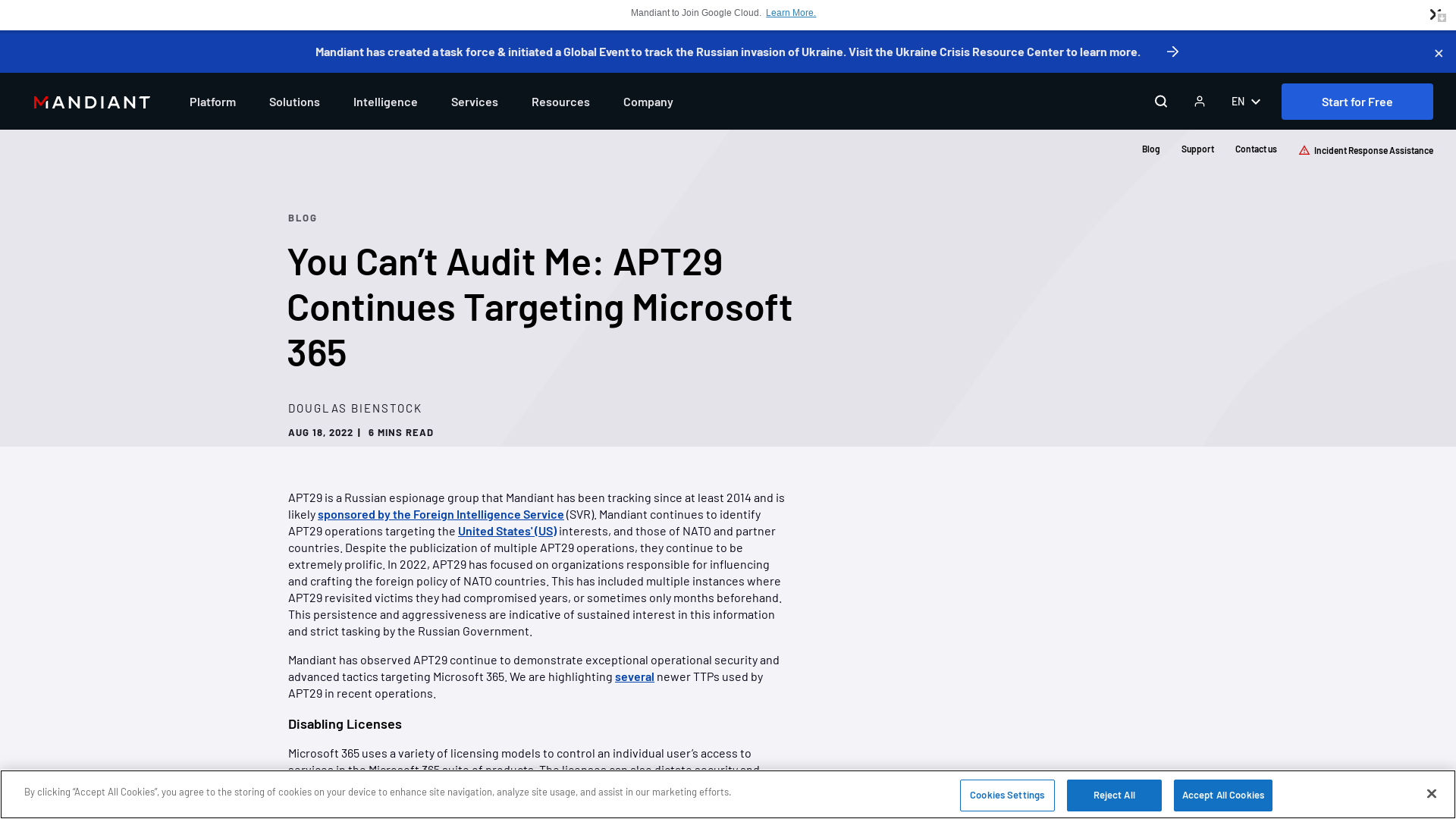 You Can’t Audit Me: APT29 Continues Targeting Microsoft 365 | Mandiant