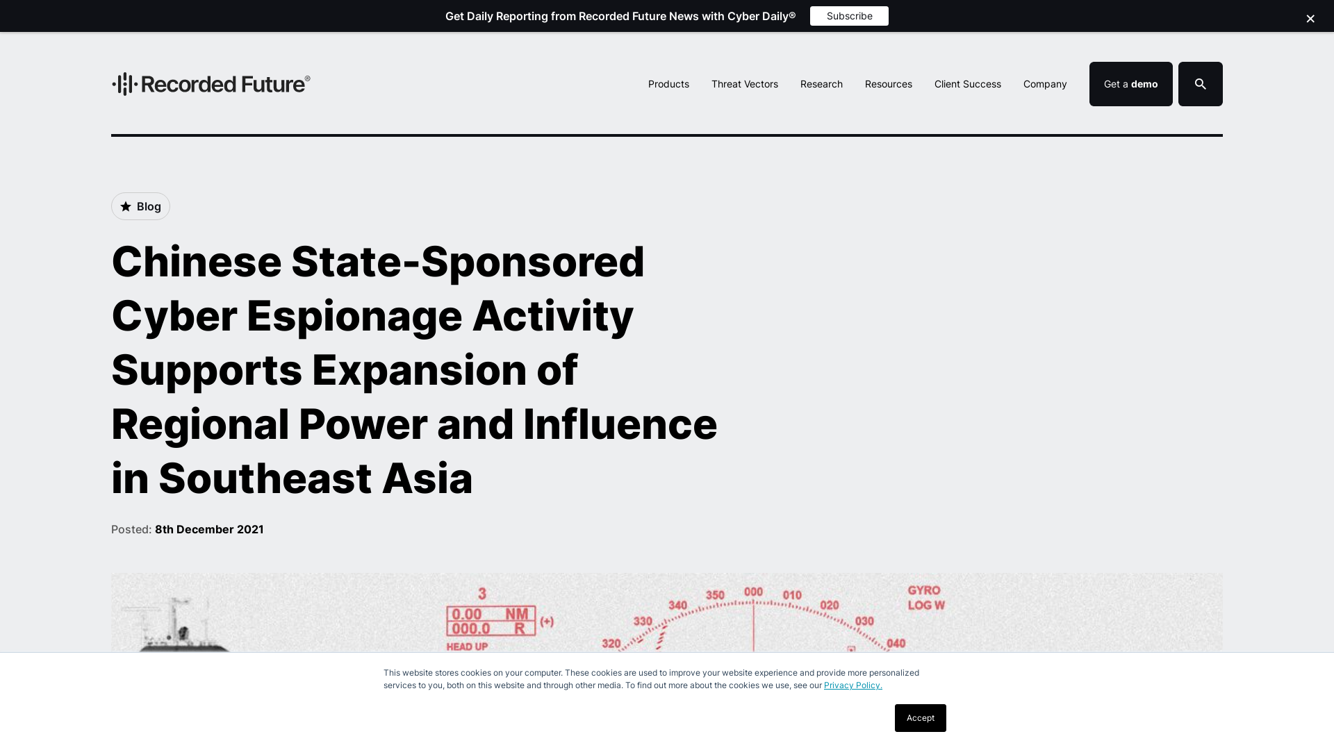 Chinese State-Sponsored Cyber Espionage Activity Supports Expansion of Regional Power and Influence in Southeast Asia