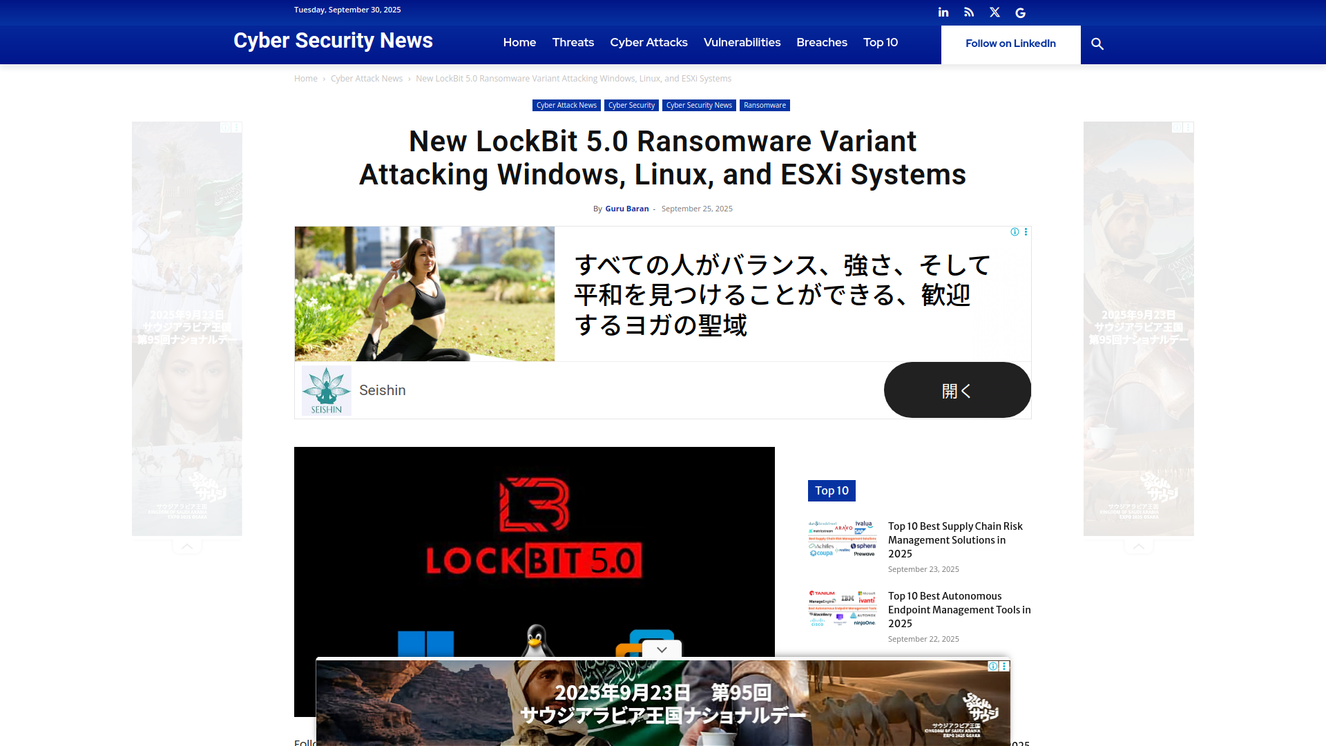 New LockBit 5.0 Ransomware Variant Attacking Windows, Linux, and ESXi Systems