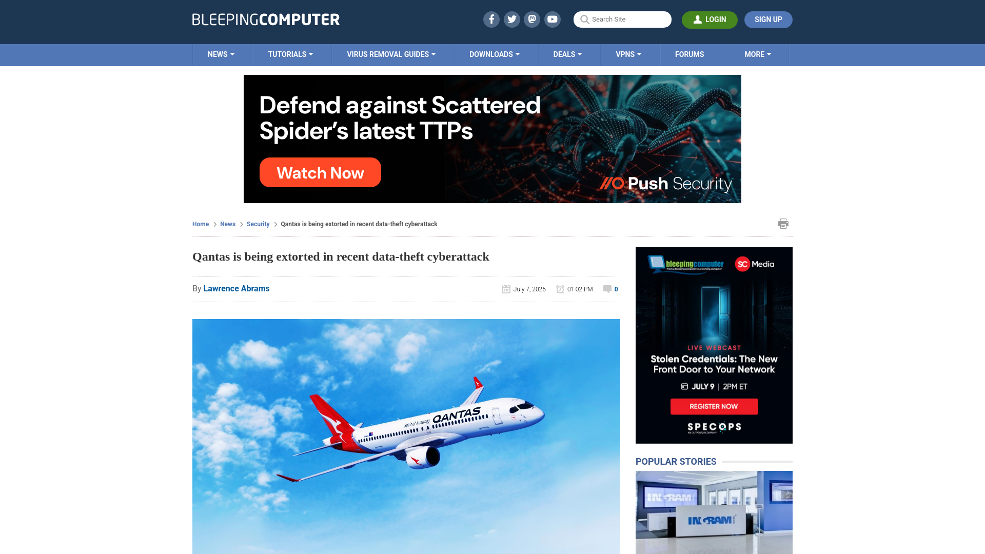Qantas is being extorted in recent data-theft cyberattack