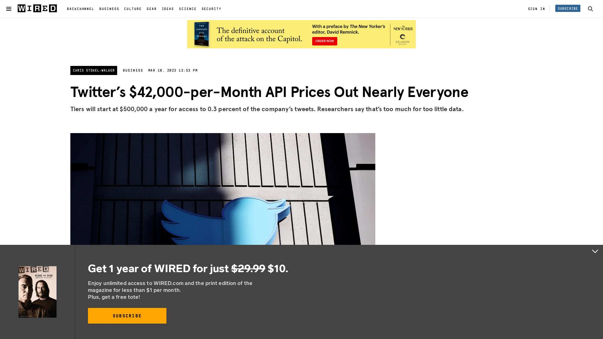 Twitter’s $42,000-per-Month API Prices Out Nearly Everyone | WIRED