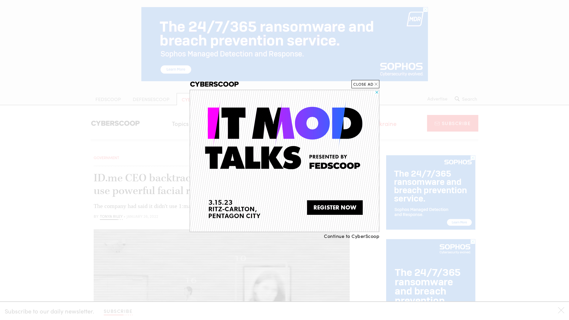 ID.me CEO backtracks on claims company doesn't use powerful facial recognition tech | CyberScoop