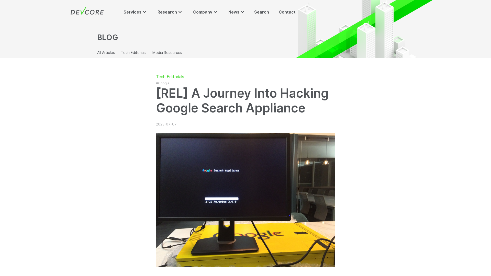 [REL] A Journey Into Hacking Google Search Appliance | DEVCORE
