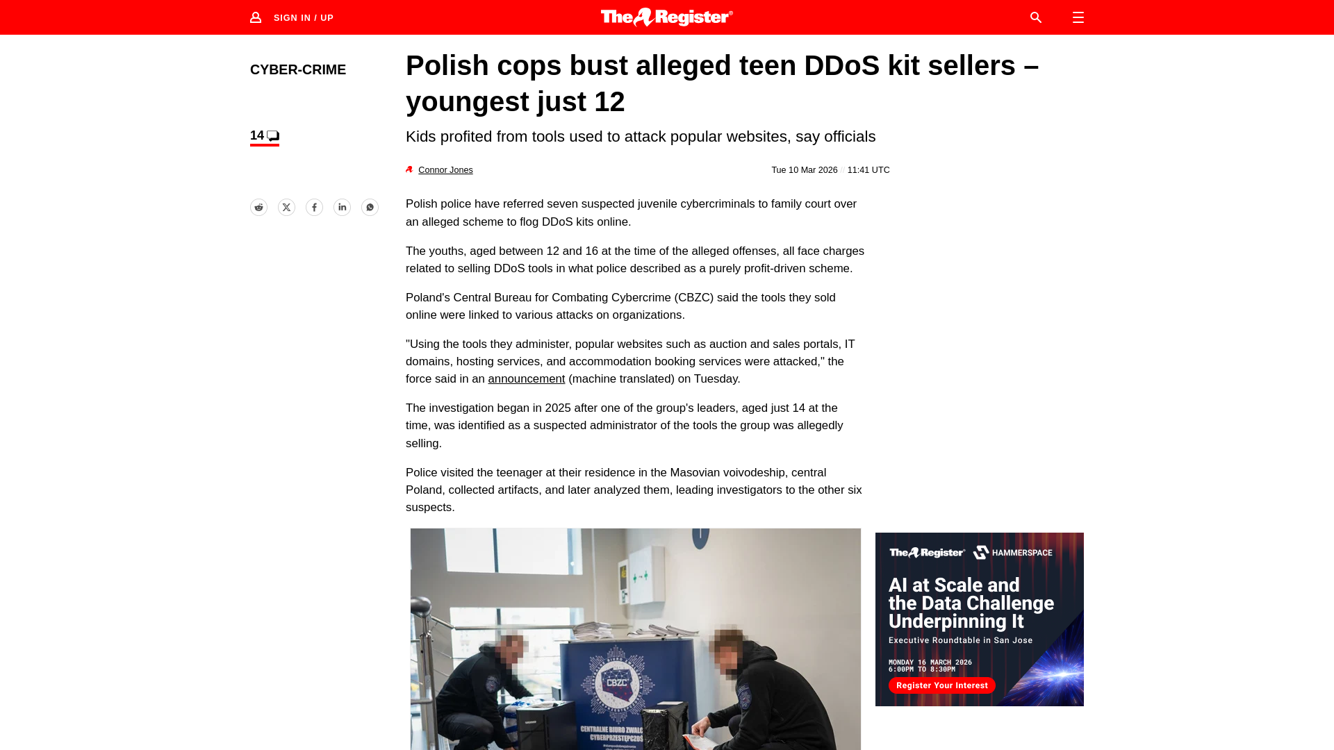 Polish cyber police busts gang of alleged teen DDoS peddlers • The Register