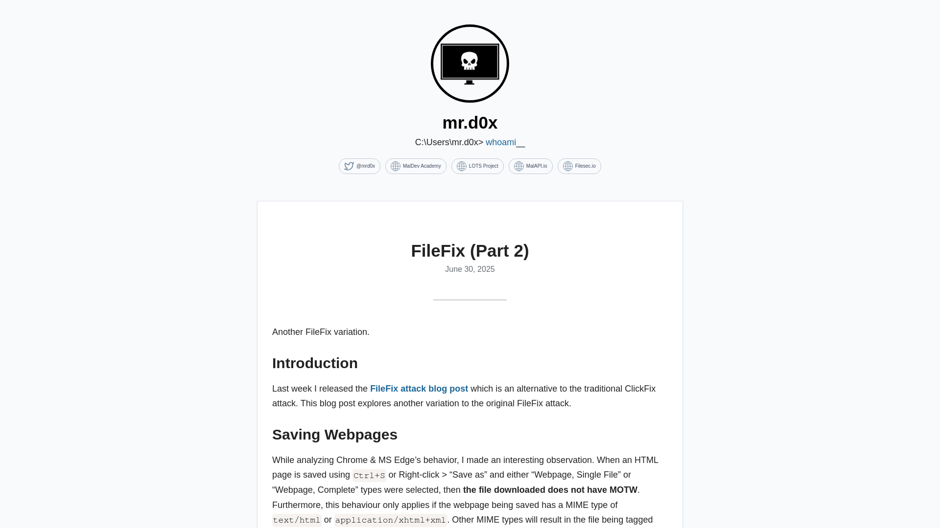 FileFix (Part 2) | mr.d0x
