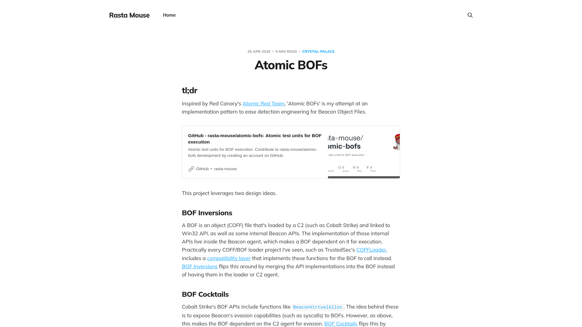Atomic BOFs