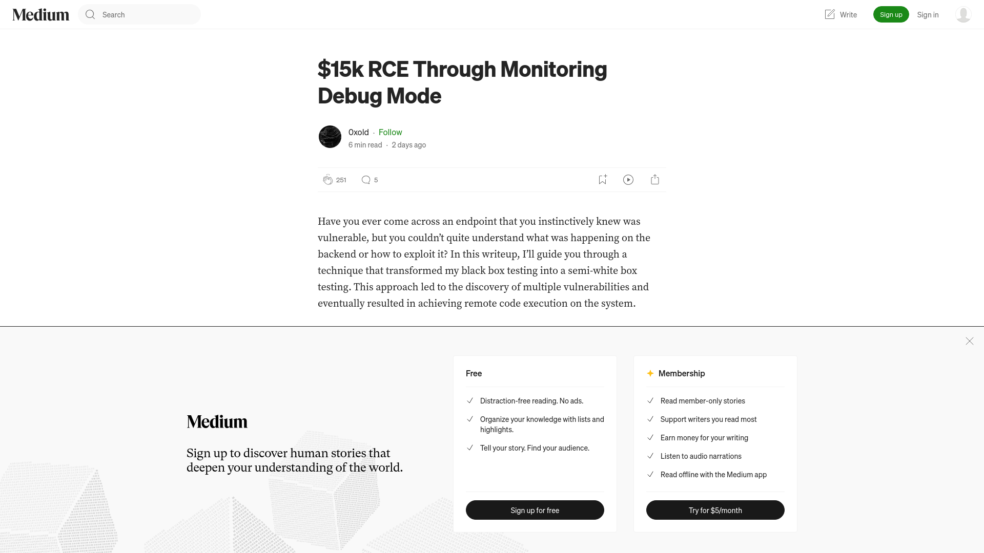 $15k RCE Through Monitoring Debug Mode | by 0xold | Aug, 2024 | Medium