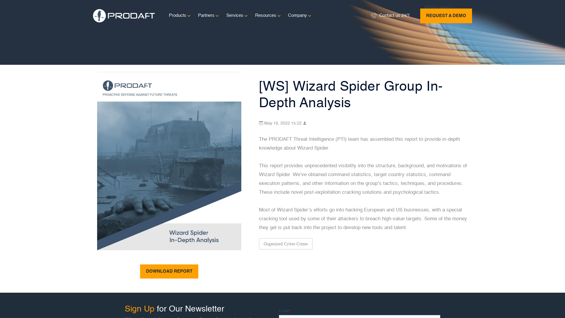 [WS] Wizard Spider Group In-Depth Analysis - PRODAFT
