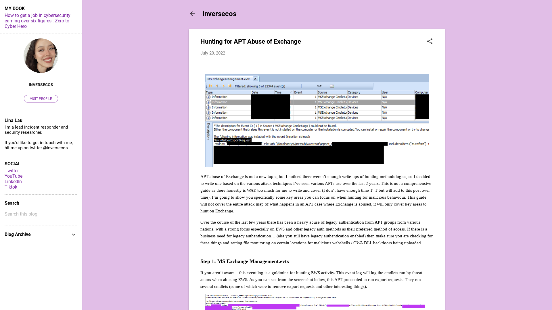 Hunting for APT Abuse of Exchange