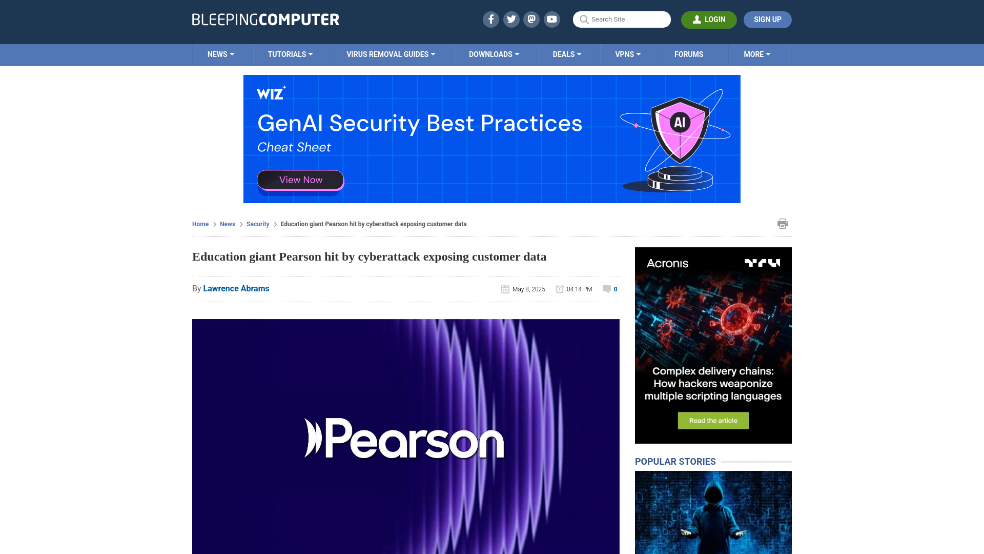 Education giant Pearson hit by cyberattack exposing customer data