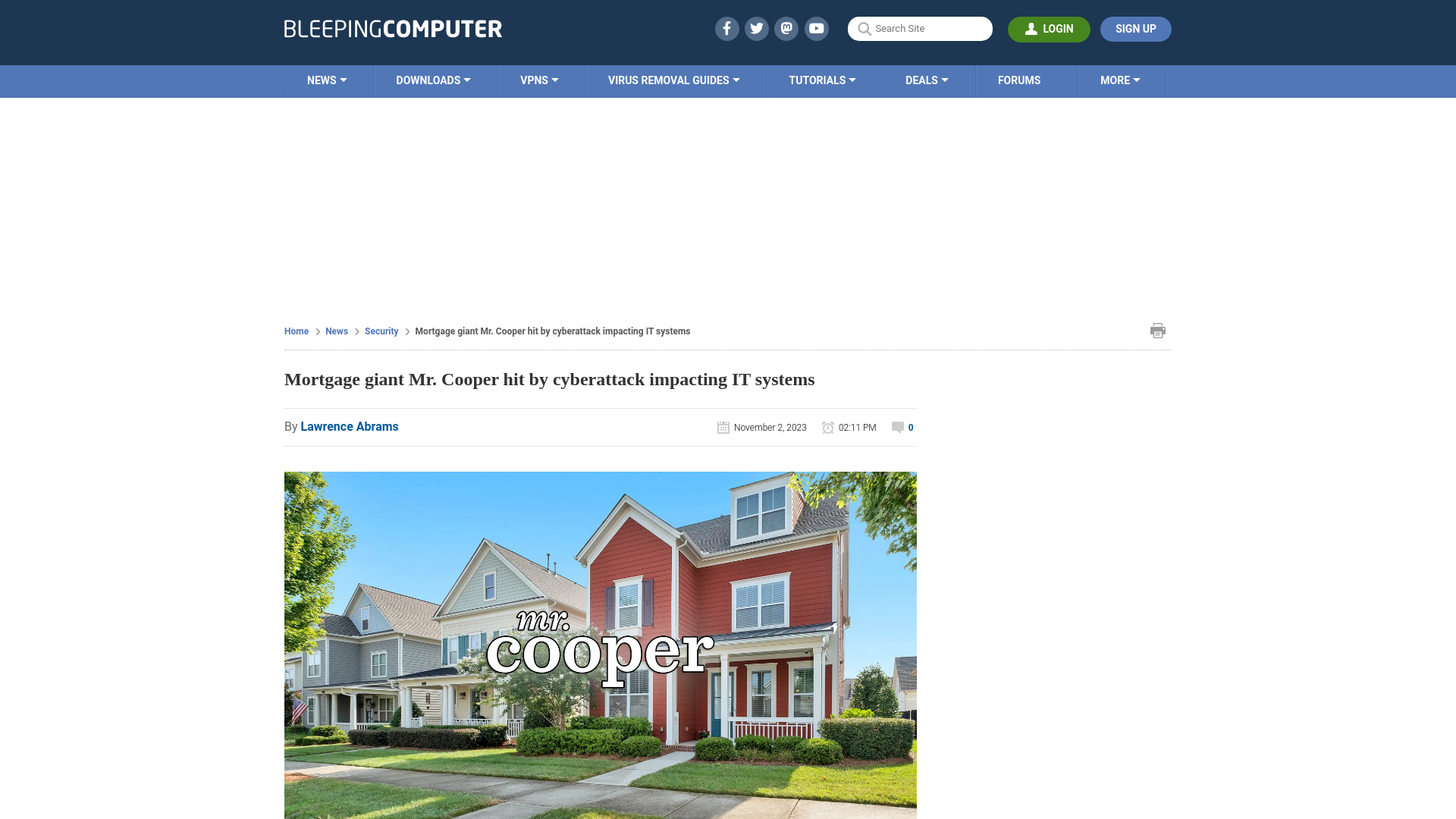 Mortgage giant Mr. Cooper hit by cyberattack impacting IT systems