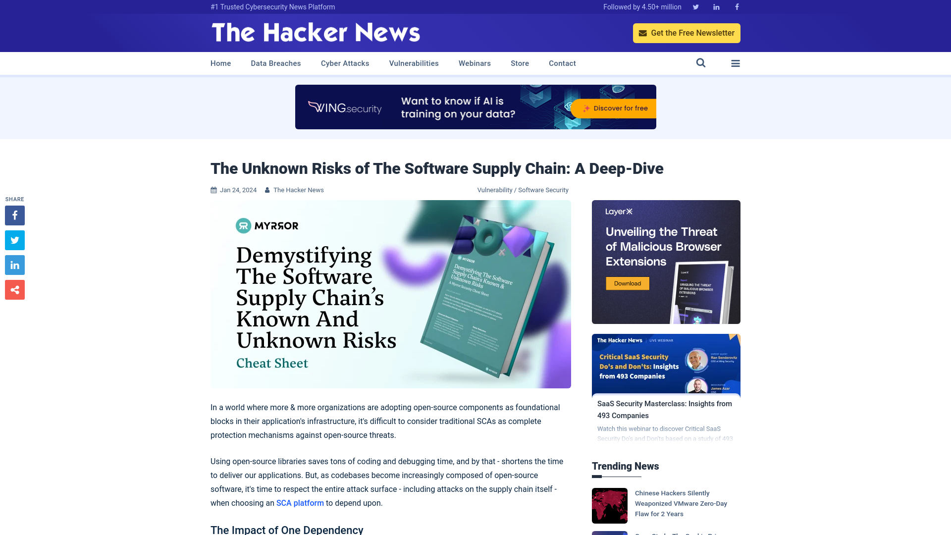 The Unknown Risks of The Software Supply Chain: A Deep-Dive