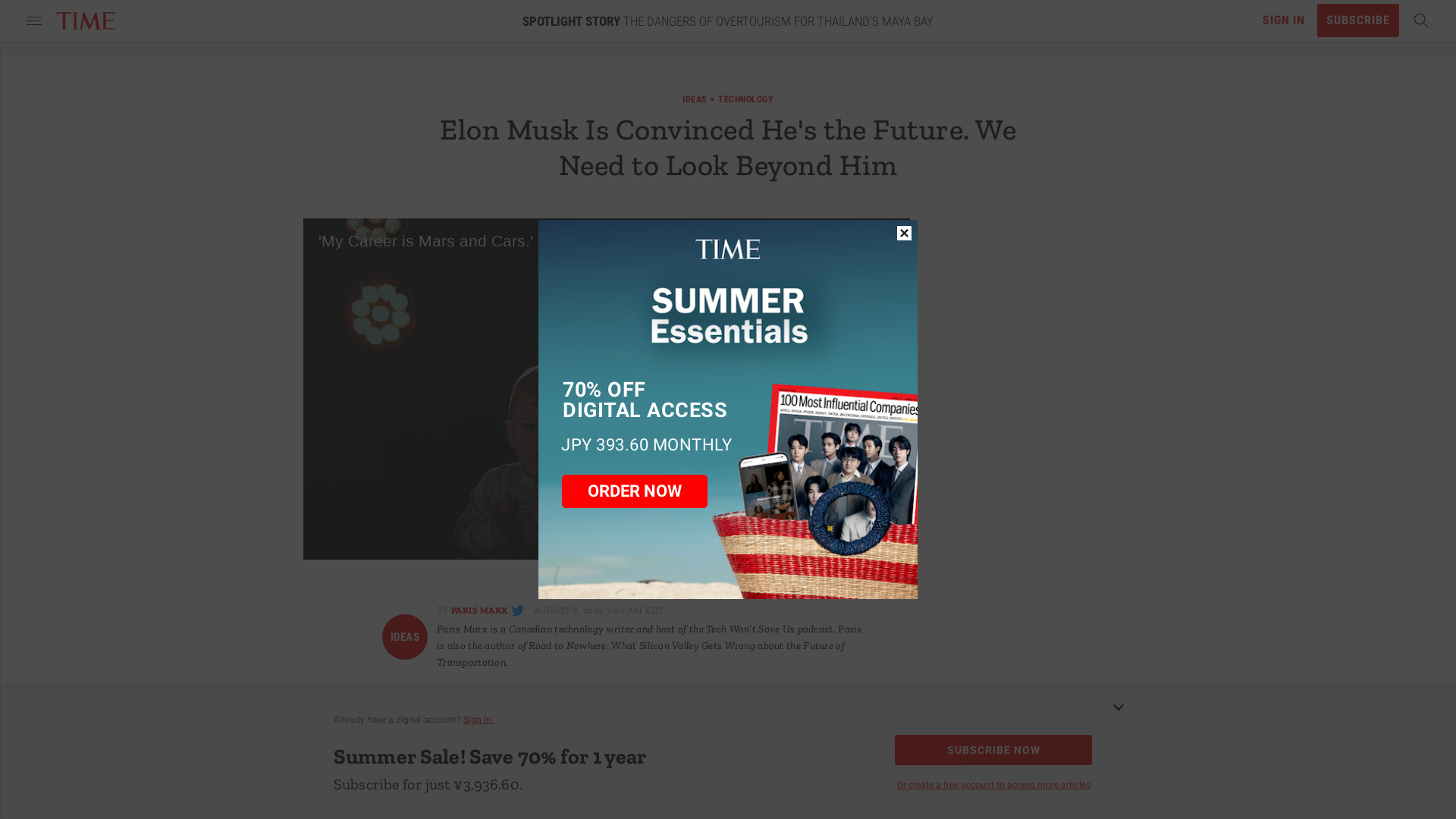 Elon Musk's Flawed Vision and the Dangers of Trusting Billionaires | Time