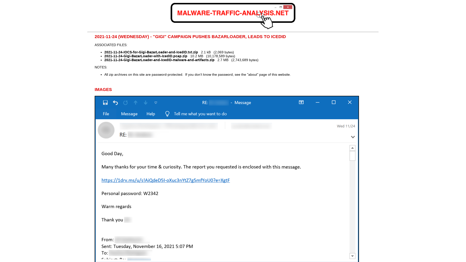Malware-Traffic-Analysis.net - 2021-11-24 (Wednesday) - "Gigi" campaign pushes BazarLoader, leads to IcedID
