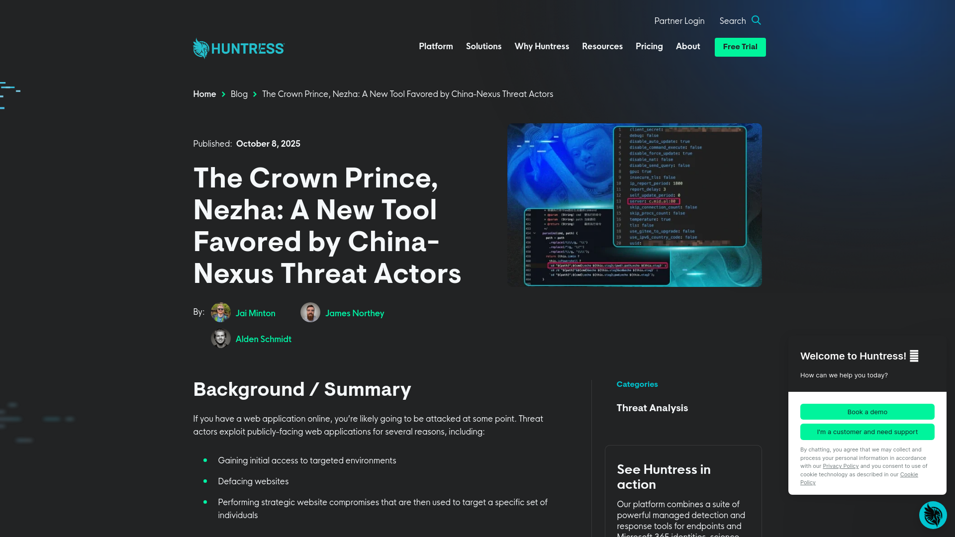 The Crown Prince, Nezha: A New Tool Favored by China-Nexus Threat Actors | Huntress