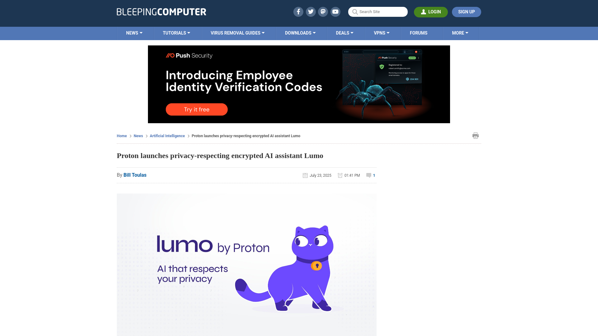Proton launches privacy-respecting encrypted AI assistant Lumo