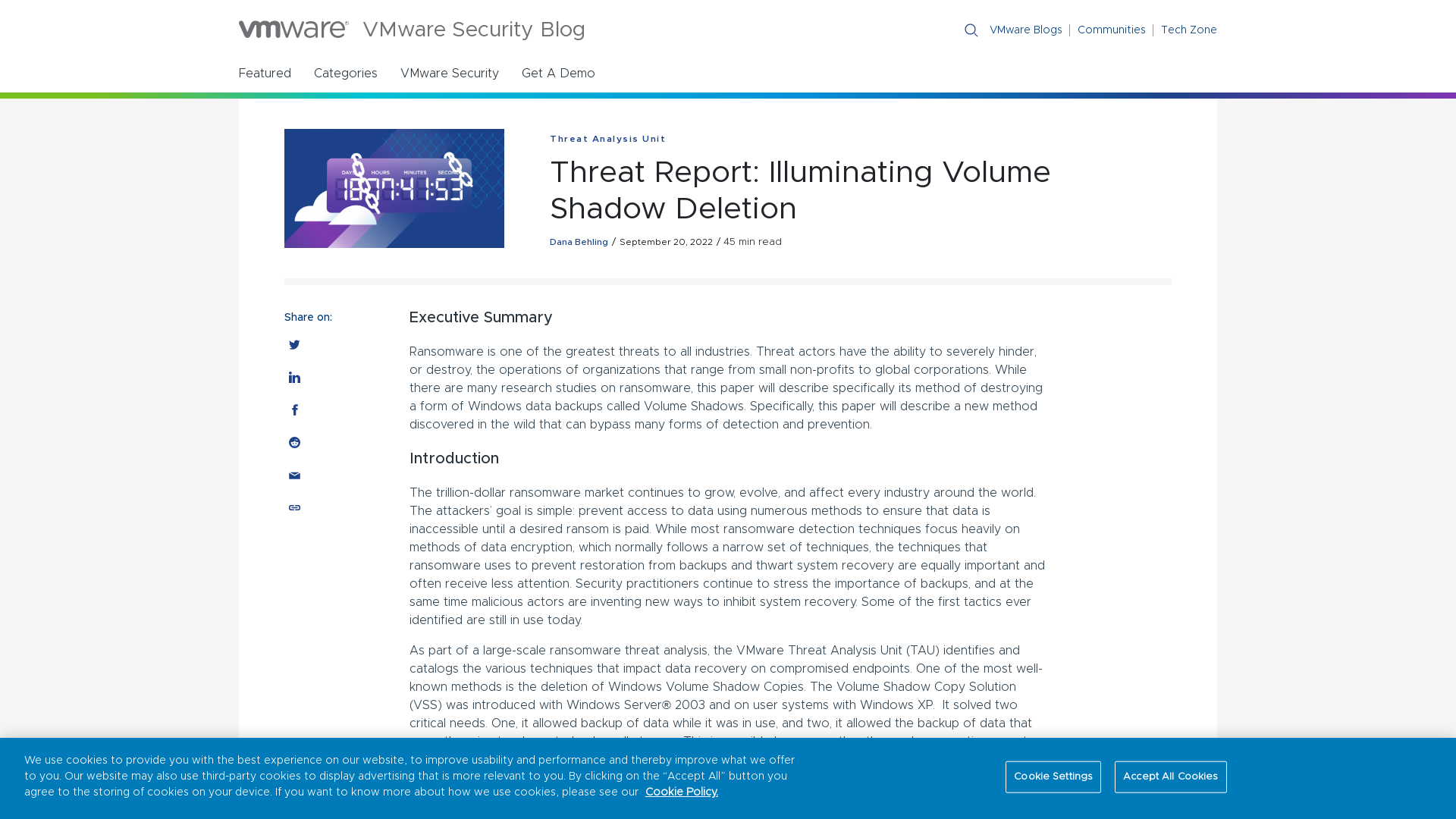 Threat Report: Illuminating Volume Shadow Deletion - VMware Security Blog - VMware