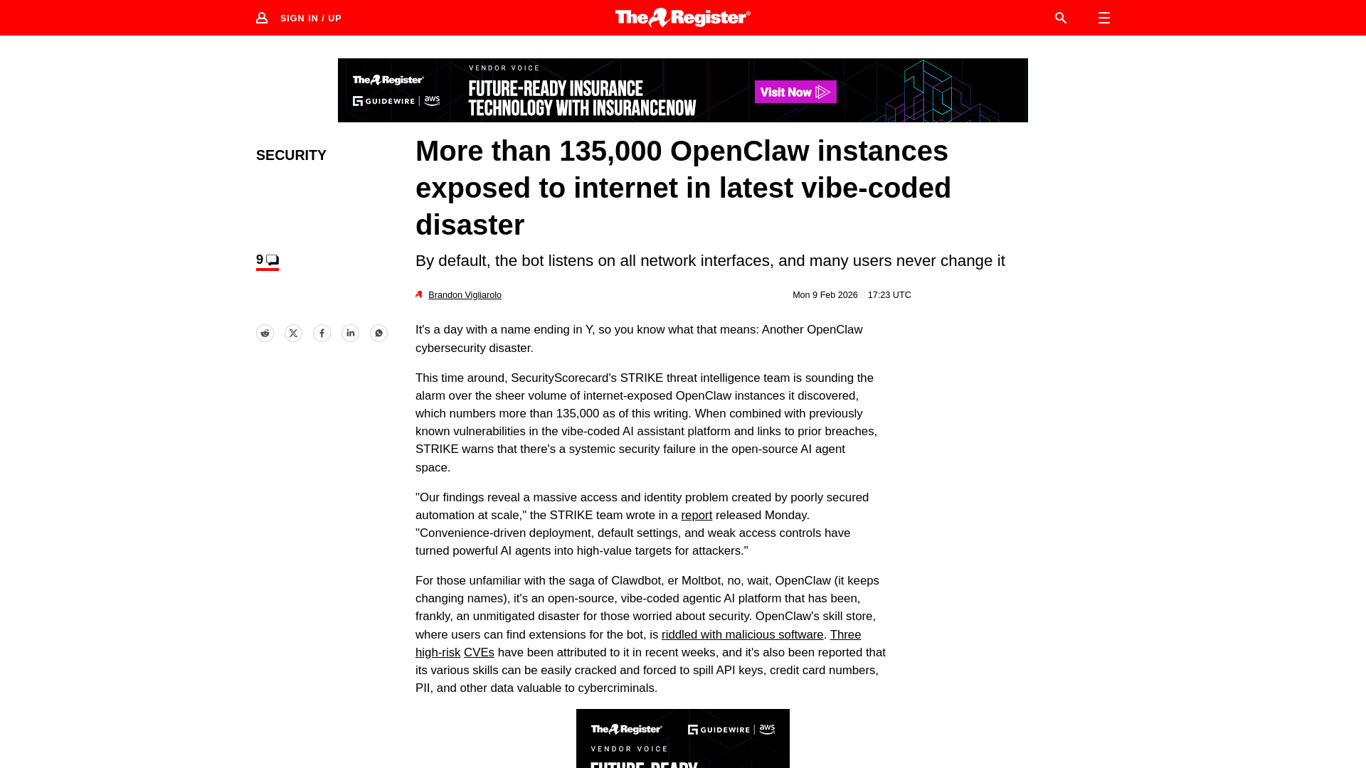 OpenClaw instances open to the internet present ripe targets • The Register
