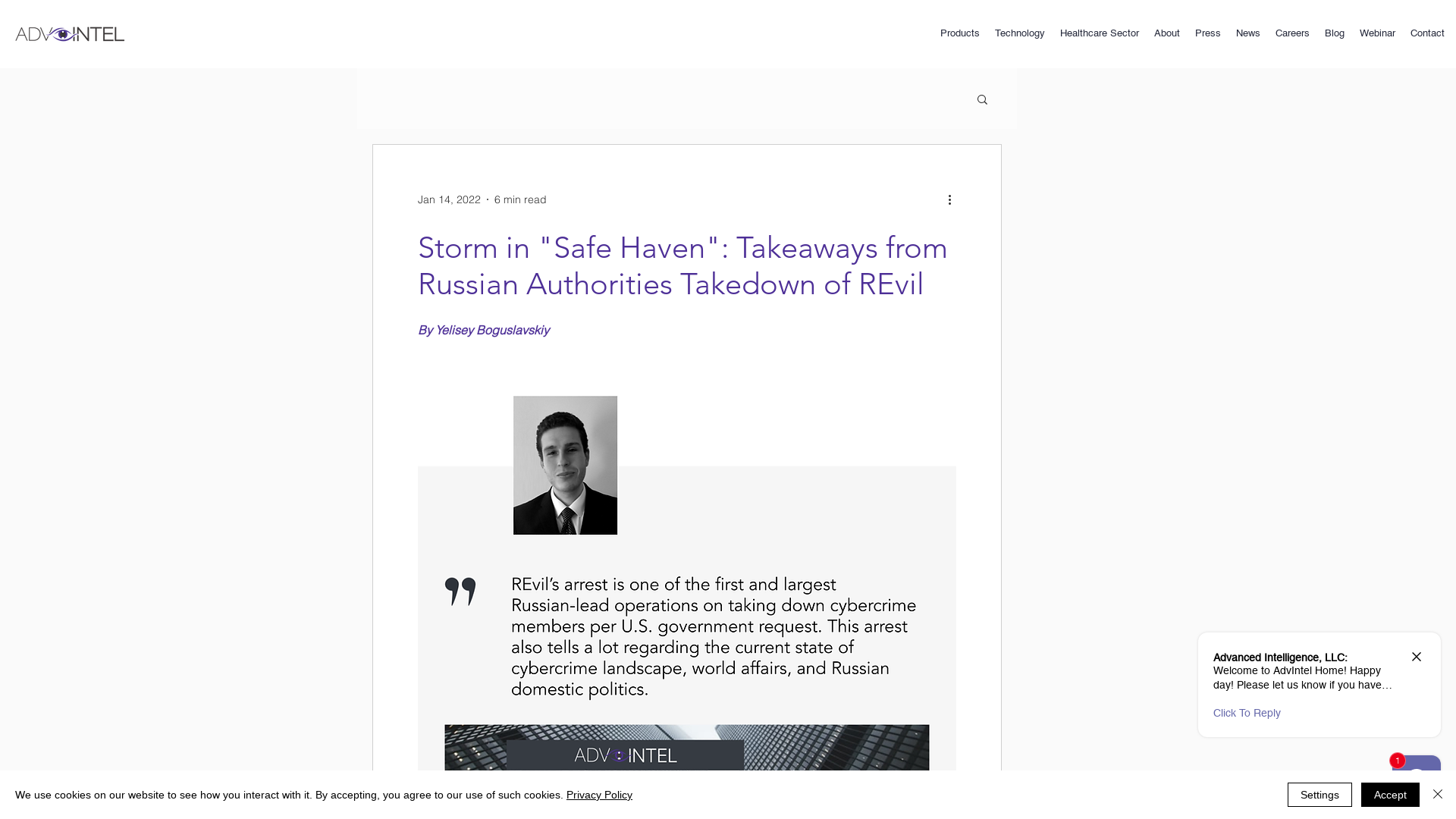 Storm in "Safe Haven": Takeaways from Russian Authorities Takedown of REvil