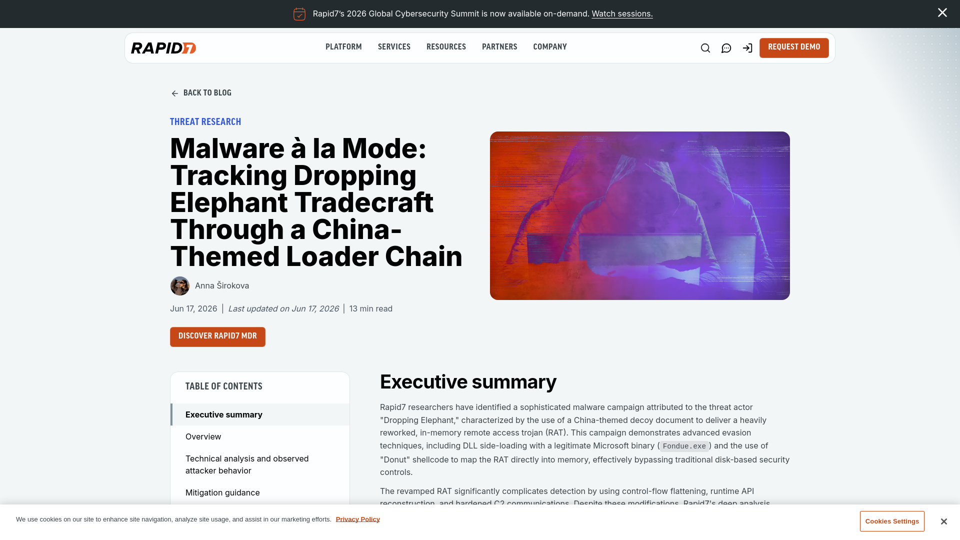 Malware à la Mode: Tracking Dropping Elephant Tradecraft Through a China-Themed Loader Chain