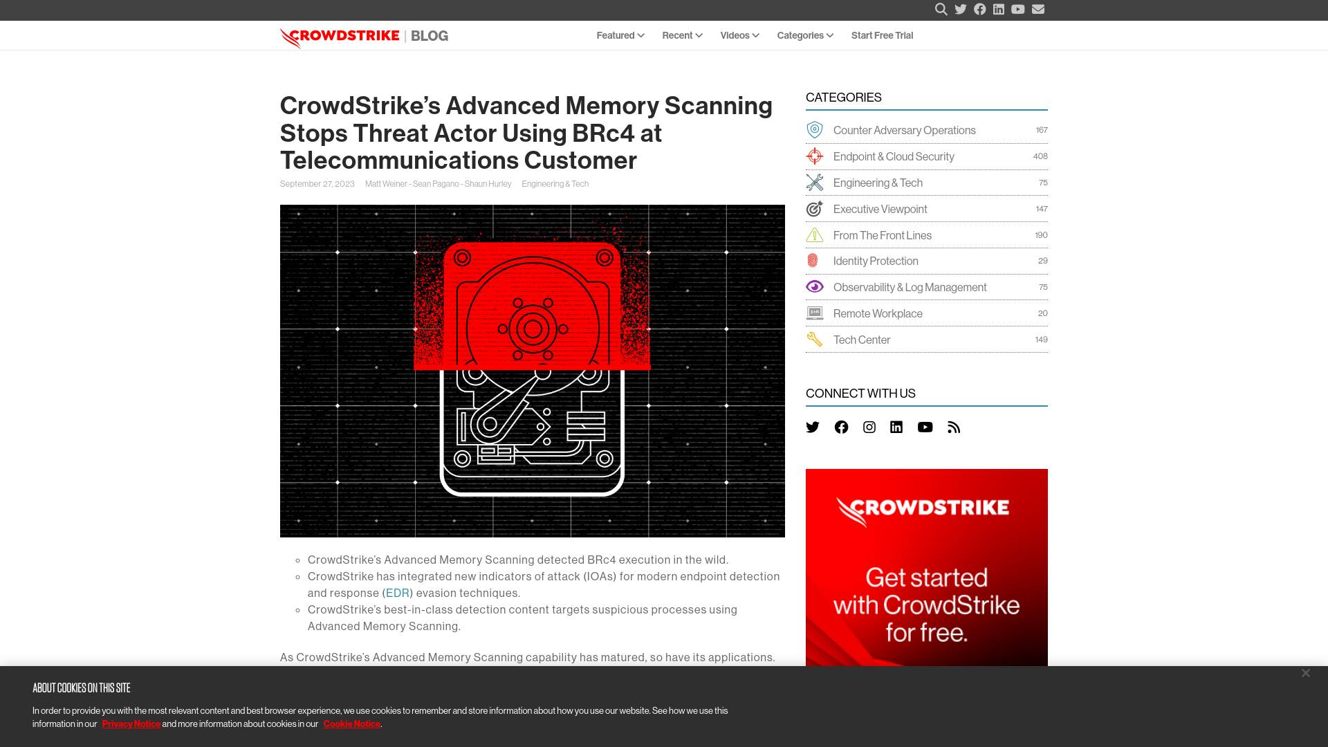 CrowdStrike’s Advanced Memory Scanning Stops Threat Actor