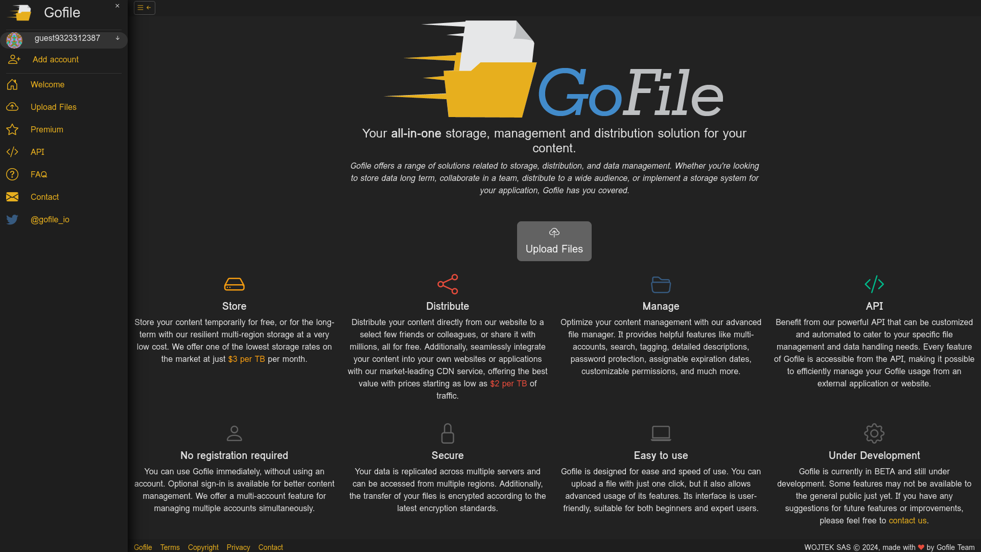 Gofile - Your all-in-one storage solution