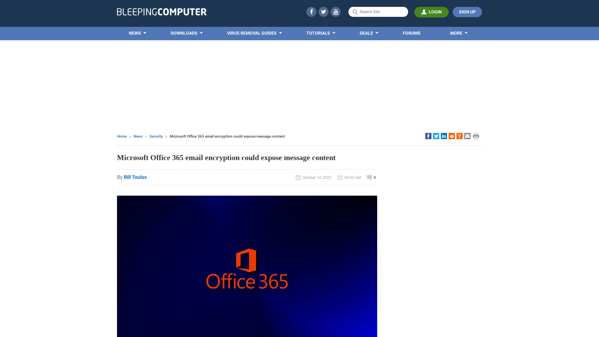 Microsoft Office 365 email encryption could expose message content