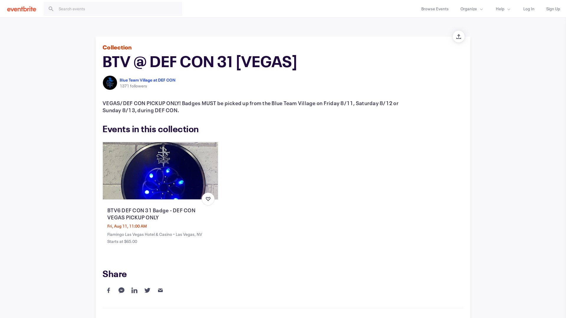 BTV @ DEF CON 31 [VEGAS] | Eventbrite