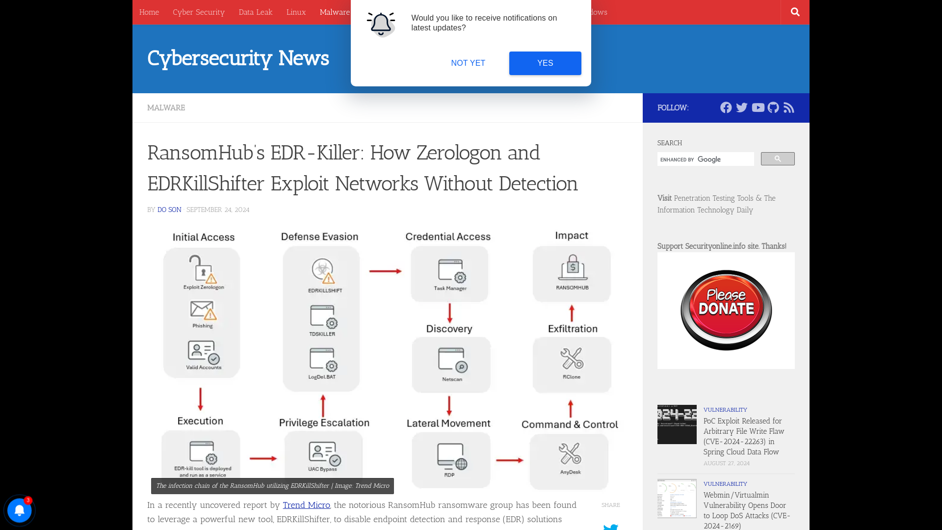 RansomHub’s EDR-Killer: How Zerologon and EDRKillShifter Exploit Networks Without Detection