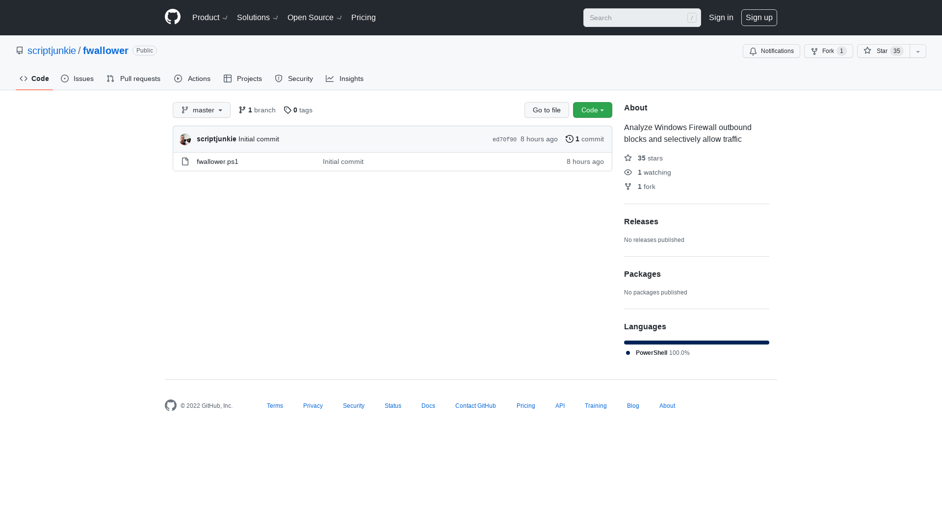 GitHub - scriptjunkie/fwallower: Analyze Windows Firewall outbound blocks and selectively allow traffic