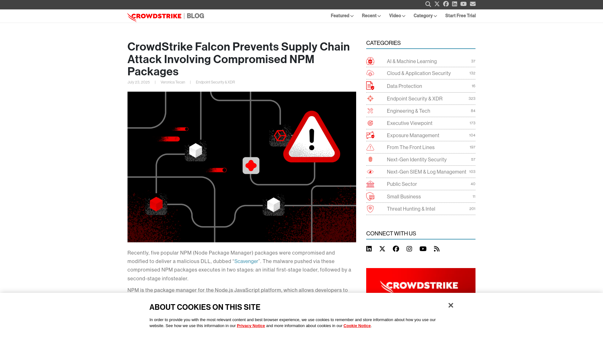 CrowdStrike Falcon Prevents NPM Package Supply Chain Attacks