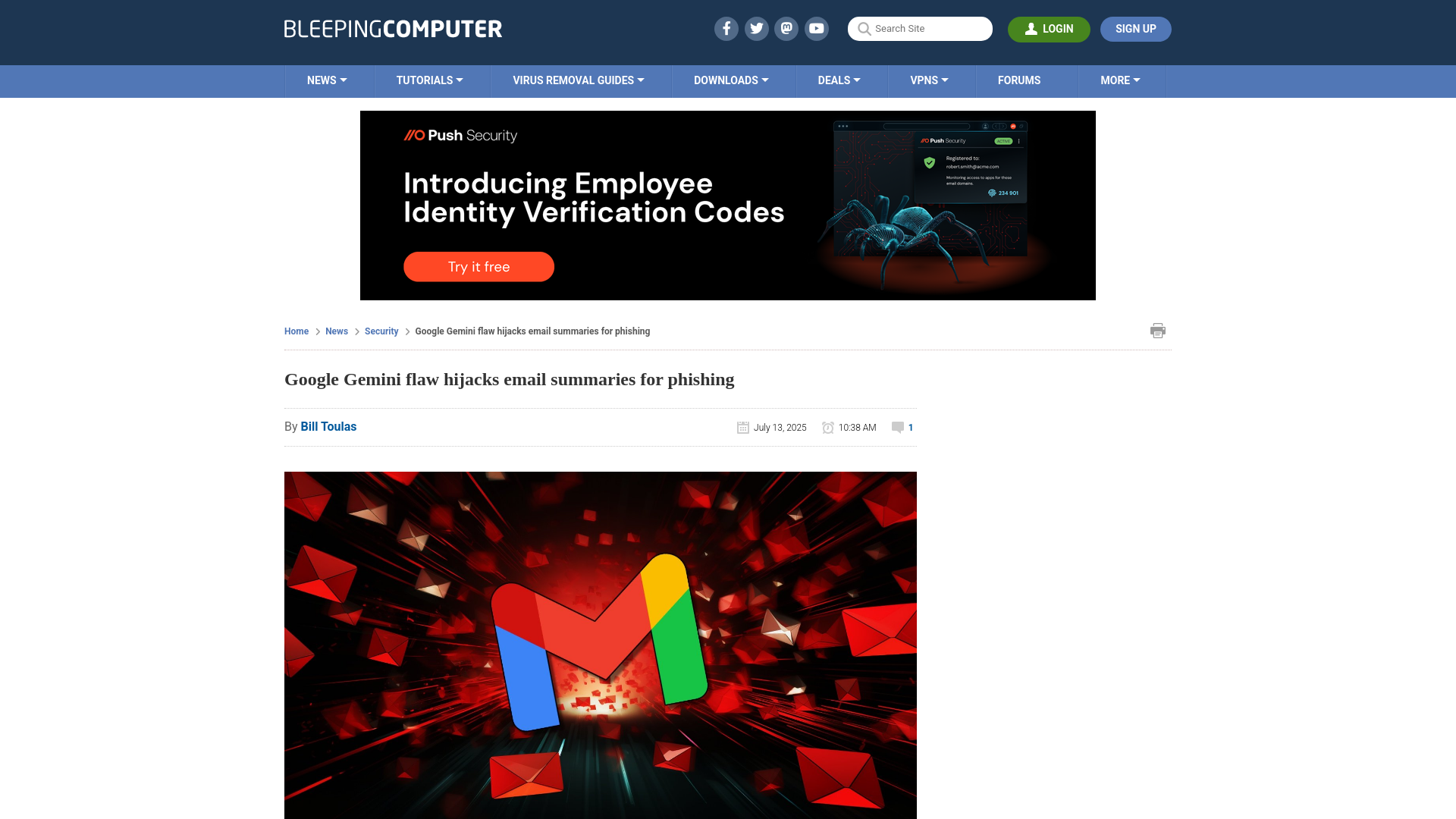 Google Gemini flaw hijacks email summaries for phishing