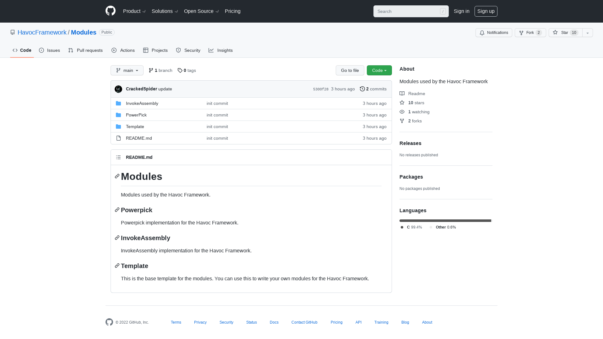 GitHub - HavocFramework/Modules: Modules used by the Havoc Framework