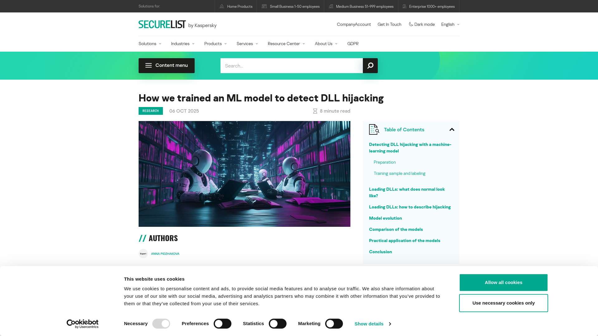 Developing a machine-learning model to detect DLL hijacking | Securelist